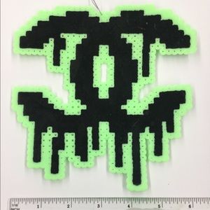 Chanel logo peeler bead ornament